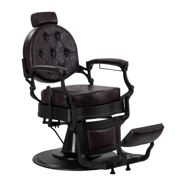 Fauteuil barbier Gabbiano President – marron – photo 1