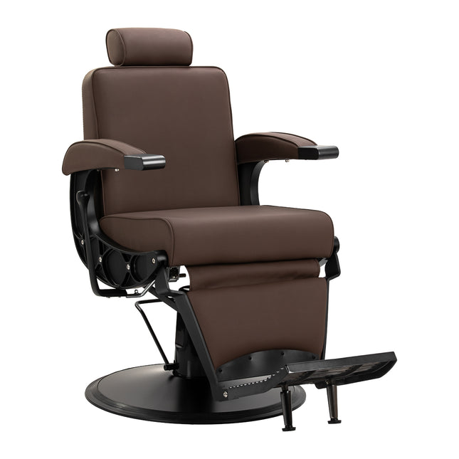 Hairdressing chair Gabbiano Continental – brown – image 1