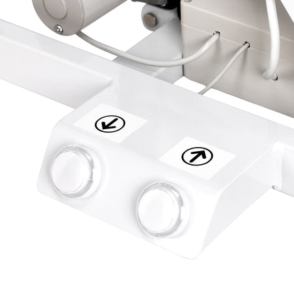 Elektrische Trimmtafel P4W 3 Wit met Verlicht Werkblad, Hoogteverstelling en Dubbele Trimarm