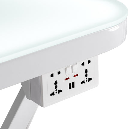 Elektrische Trimmtafel P4W 3 Wit met Verlicht Werkblad, Hoogteverstelling en Dubbele Trimarm
