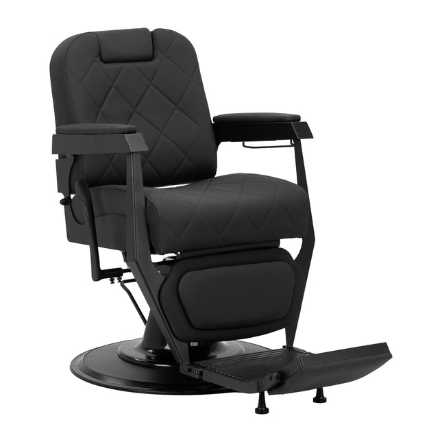 Fauteuil barbier Gabbiano Bruno monture noire – noir – photo 1