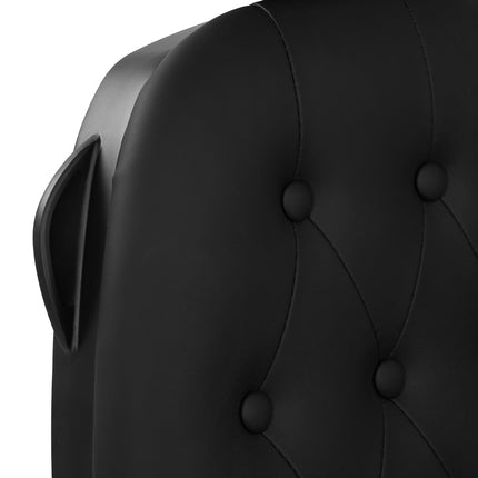 Gabbiano barber stoel Francesco Zwart zwart