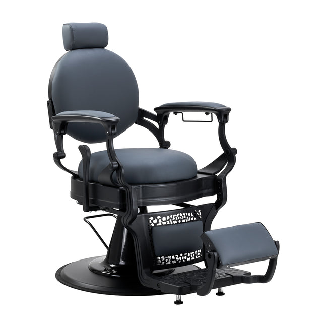 Fauteuil barbier Gabbiano Niccolo graphite sans boutons – photo 1