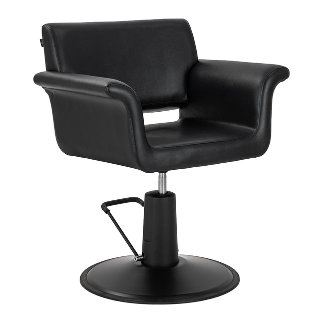 Friseurstuhl Gabbiano Lucca – Schwarz – Bild 1