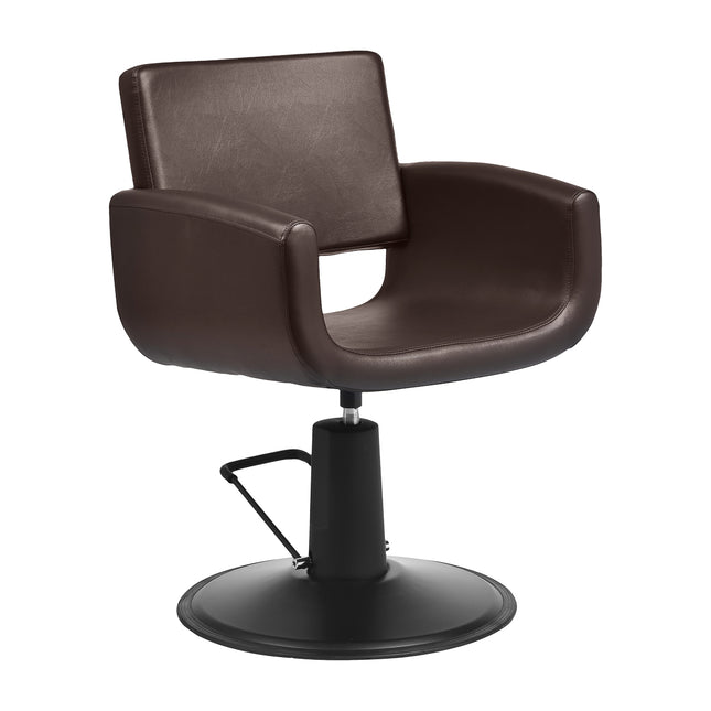 Hairdressing chair Gabbiano Mataro – brown – image 1