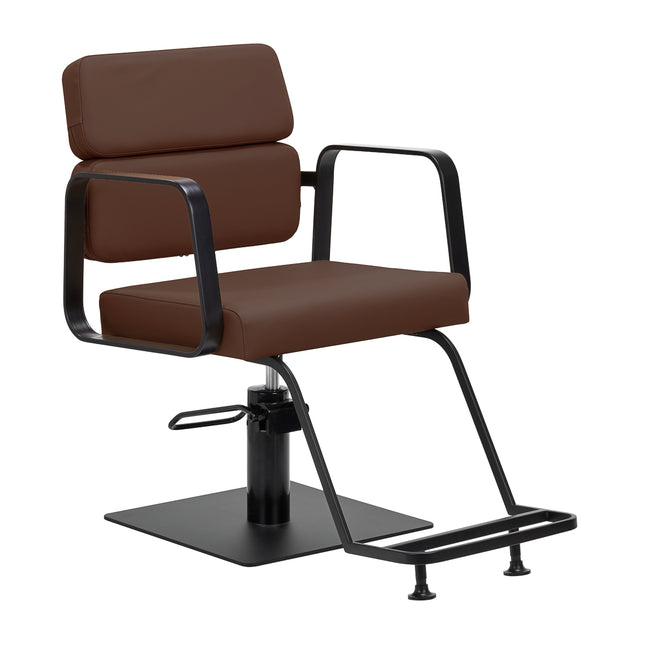 Fauteuil de coiffure Gabbiano Porto noir Chocolat – photo 1
