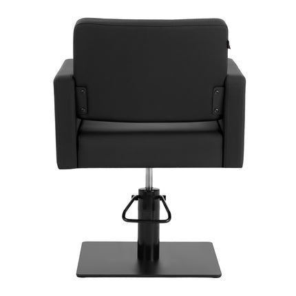 Fauteuil de barbier Gabbiano Vitoria noir