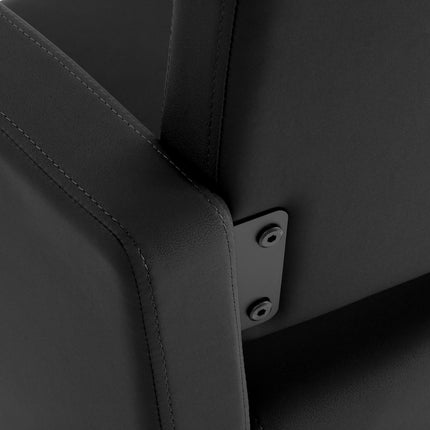 Fauteuil de barbier Gabbiano Vitoria noir