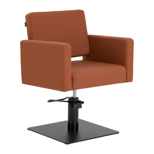 Fauteuil de barbier Gabbiano Vitoria marron