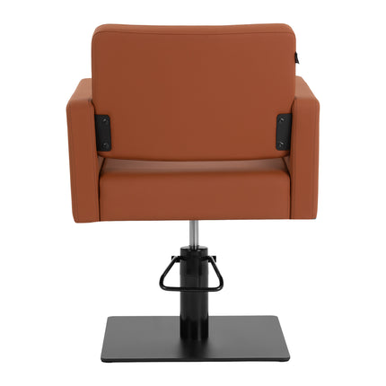 Fauteuil de barbier Gabbiano Vitoria marron