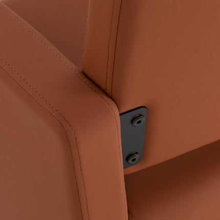 Fauteuil de barbier Gabbiano Vitoria marron