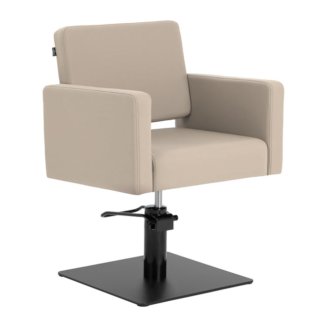 Fauteuil de barbier Gabbiano Vitoria gris-beige