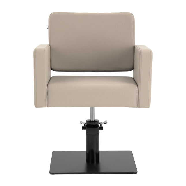Fauteuil de barbier Gabbiano Vitoria gris-beige