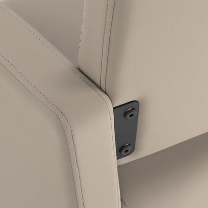 Gabbiano Vitoria kappersstoel grijs-beige