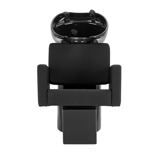 Unité de lavage de coiffure noire Gabbiano Vitoria 