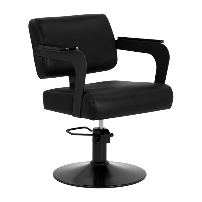 Fauteuil de barbier noir Hair System Jet Noir 