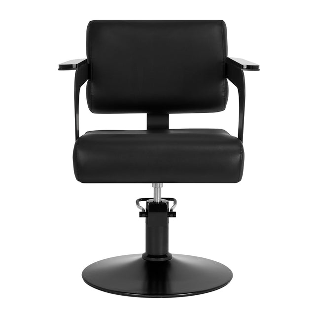 Fauteuil de barbier noir Hair System Jet Noir 