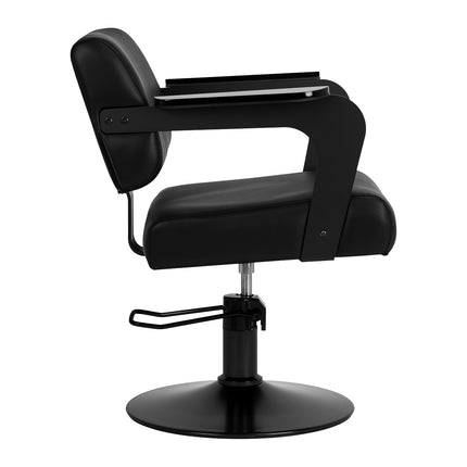 Fauteuil de barbier noir Hair System Jet Noir 