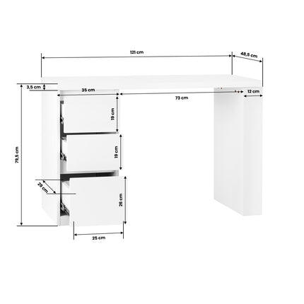 Cosmetic desk G031 white