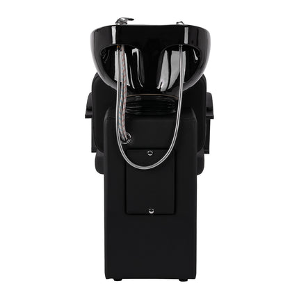 Shampoo unit HAIR SYSTEM Edge Noir Black with Adjustable Ceramic Sink and Chrome Faucet Fittings – image 3