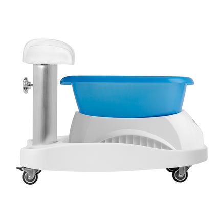Azzurro shower tray met massager and wit trolley