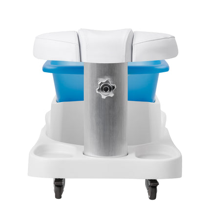 Azzurro shower tray met massager and wit trolley