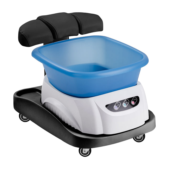 Azzurro shower tray met massager and wit trolley