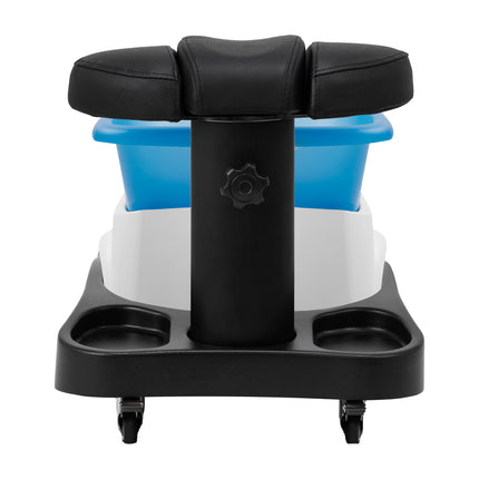 Azzurro shower tray met massager and wit trolley