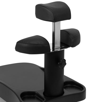 Azzurro shower tray met massager and wit trolley