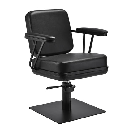 Fauteuil de barbier noir Gabbiano Madrid 