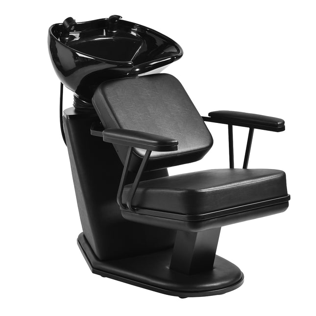 Unité de lavage noire du coiffeur Gabbiano Madrid 