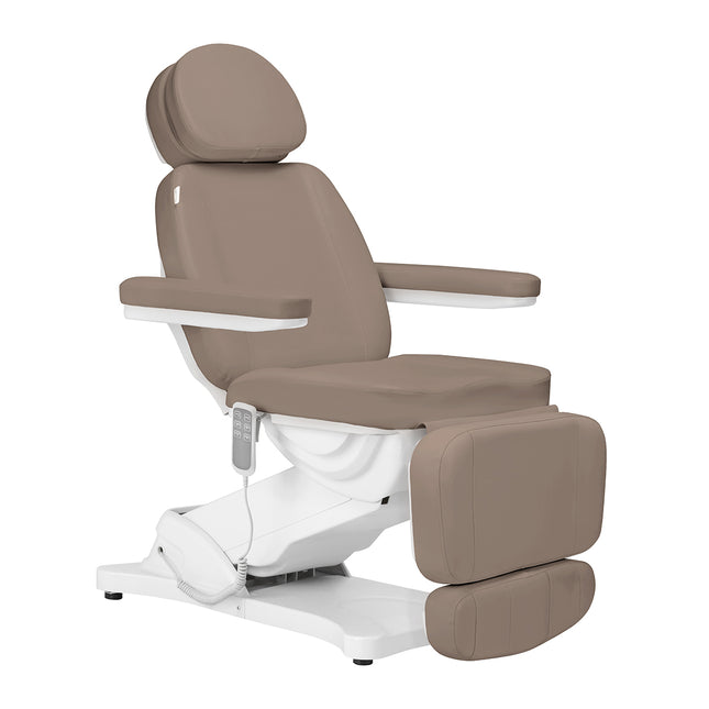 Elektrische cosmetische behandelstoel Sillon CLASSIC 3 motoren modern – bruin – foto 1