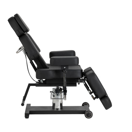 Fauteuil de tatouage Pro Ink 605 avec réglage fluide, noir 