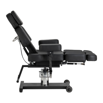 Fauteuil de tatouage Pro Ink 605 avec réglage fluide, noir 