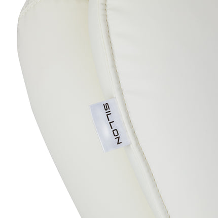 Elektrische Cosmetische Stoel Sillon Cloud Crème met 3 Motoren, Voetbediening en Houtlook Basis