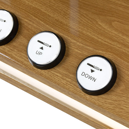 Elektrische Cosmetische Stoel Sillon Cloud Crème met 3 Motoren, Voetbediening en Houtlook Basis