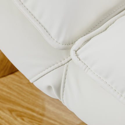 Elektrische Cosmetische Stoel Sillon Cloud Crème met 3 Motoren, Voetbediening en Houtlook Basis