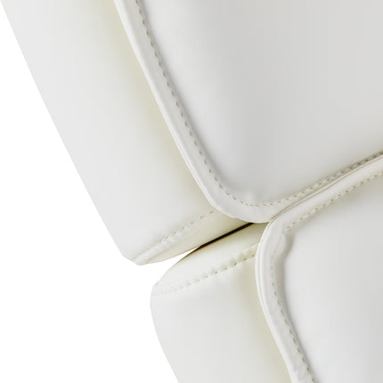 Elektrische Cosmetische Stoel Sillon Cloud Crème met 3 Motoren, Voetbediening en Houtlook Basis