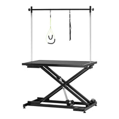 Elektrische Trimtafel P4W 1 Zwart met Voetbediening, Dubbele Trimarm en Hoogteverstelling 22–85 cm – foto 1