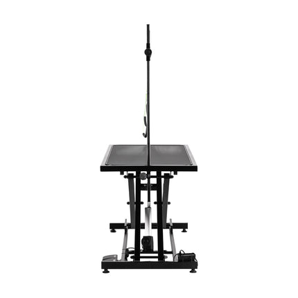 Elektrische Trimtafel P4W 1 Zwart met Voetbediening, Dubbele Trimarm en Hoogteverstelling 22–85 cm