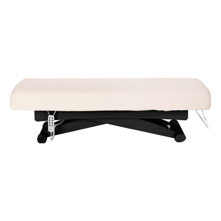 Sillon Siesta SPA ligstoel, crème met zwart onderstel