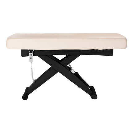 Sillon Siesta SPA ligstoel, crème met zwart onderstel