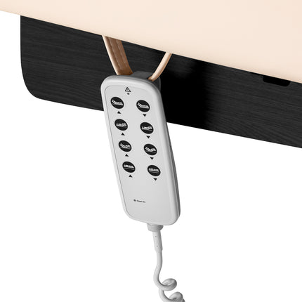 Sillon Siesta SPA ligstoel, crème met zwart onderstel