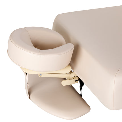 Sillon Siesta SPA ligstoel, crème met zwart onderstel