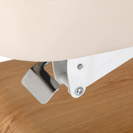 Elektrische spa-behandelbank SILLON Relax Crème met Lichtbruine Houten Basis en Verstelbare Rug- en Voetsteun – foto 16