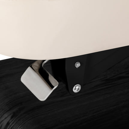 Elektrische spa-behandelbank SILLON Relax Crème met Donkerhouten Basis, Verstelbare Rug- en Voetsteun – foto 16