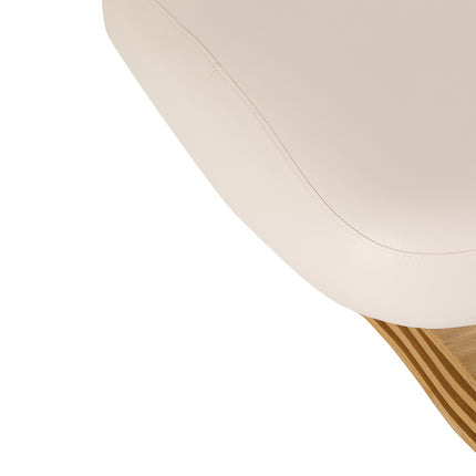 Spa bed Sillon Comfort crème met licht bruine basis