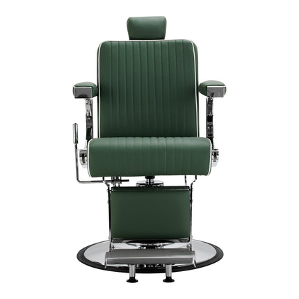 Gabbiano Visionerio barbiersstoel groen met chromen frame