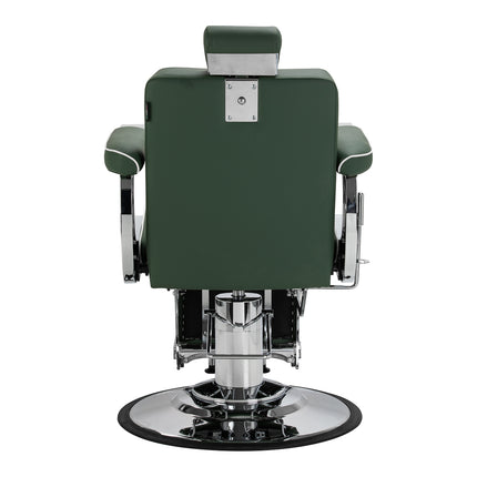 Gabbiano Visionerio barbiersstoel groen met chromen frame