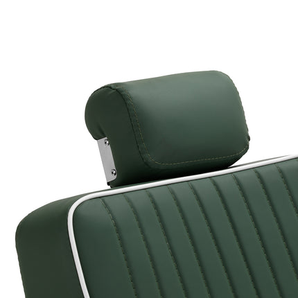 Gabbiano Visionerio barbiersstoel groen met chromen frame